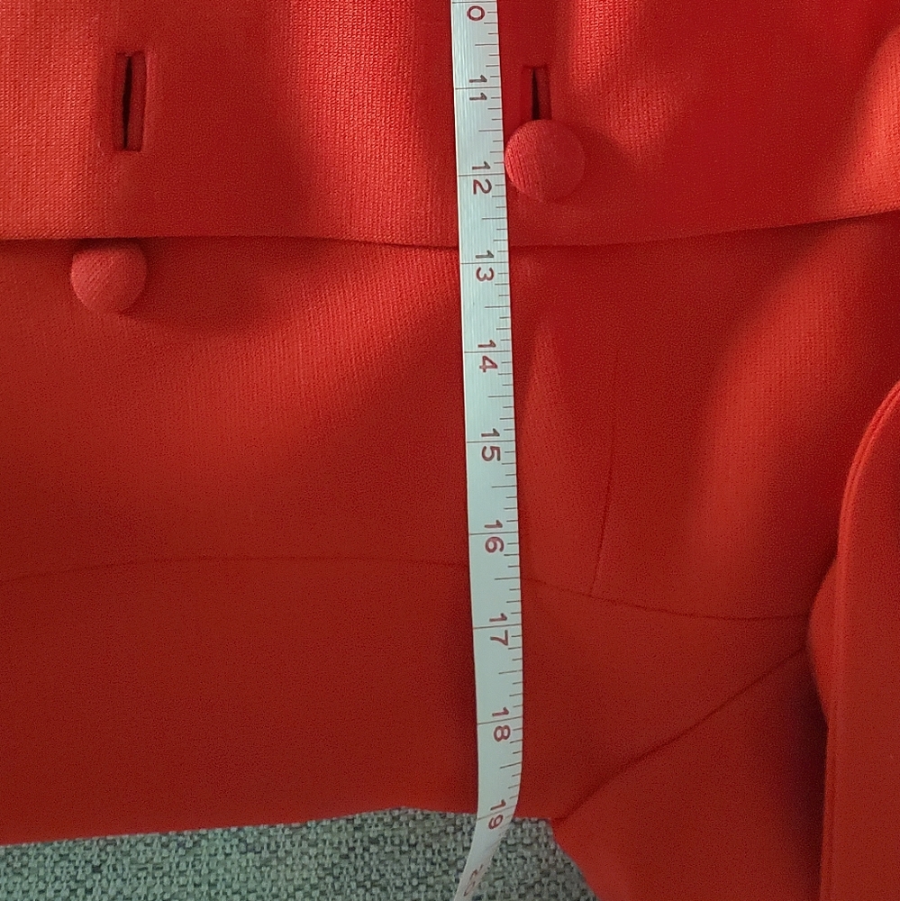 Vintage 50's Kagels Red 100% Wool Swing Jacket Fur Trim Retro Winter Coat Lined - Picture 12 of 15
